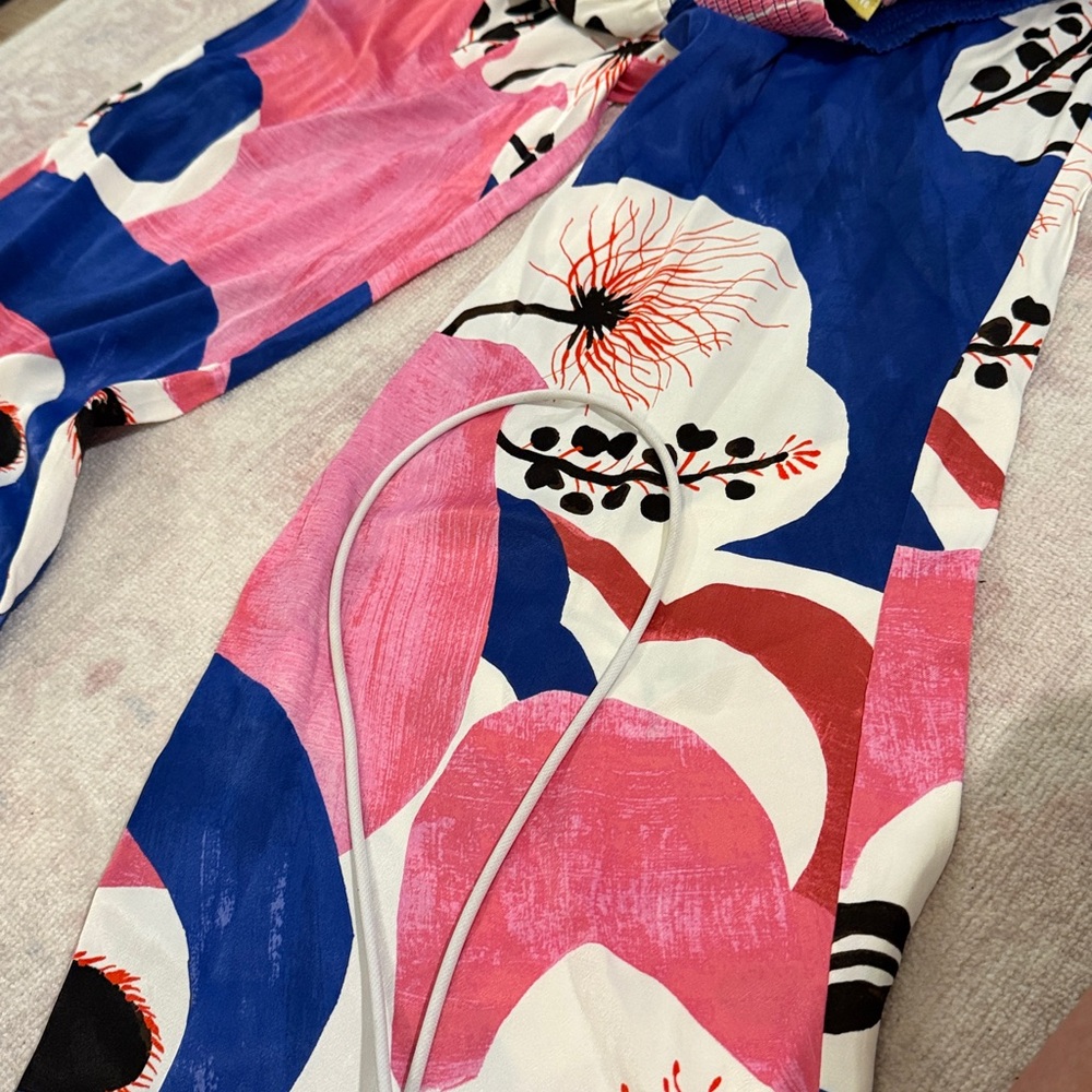 Maeve Pink and Blue Artistic Pants - Picture 3 of 3